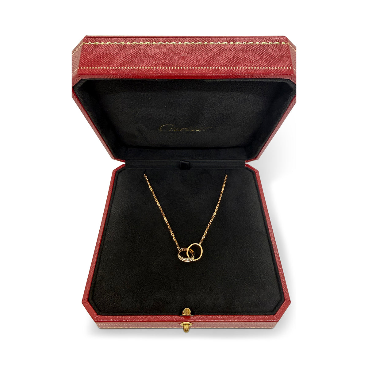 Cartier Baby Love pendant in 18K rose gold with diamonds