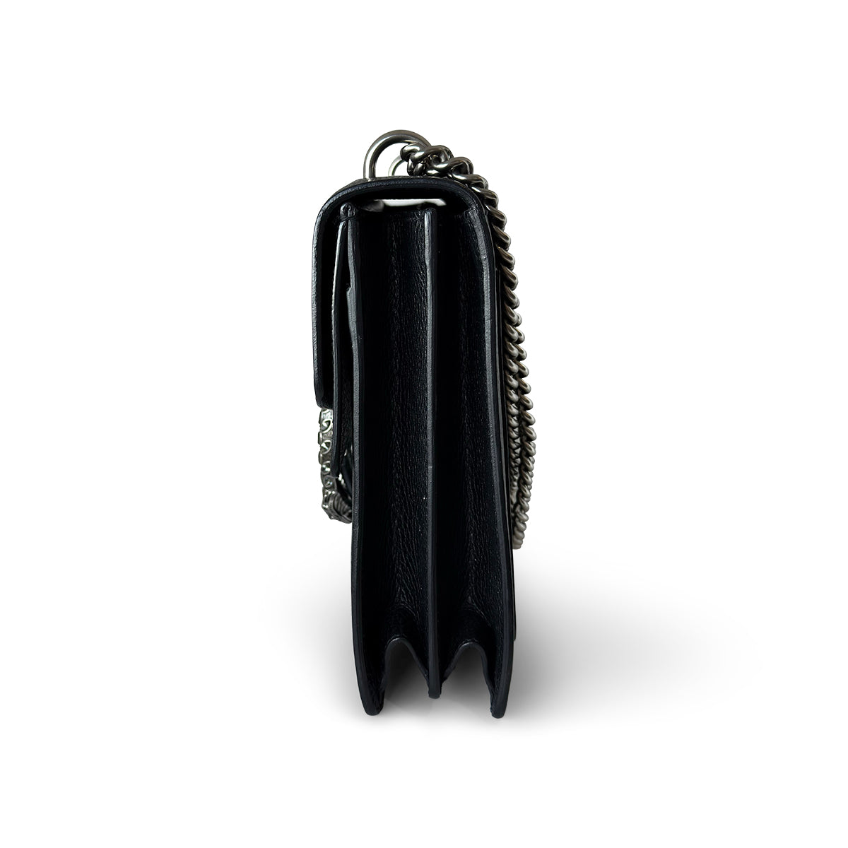 Gucci Black Leather Medium Dionysus Shoulder Bag