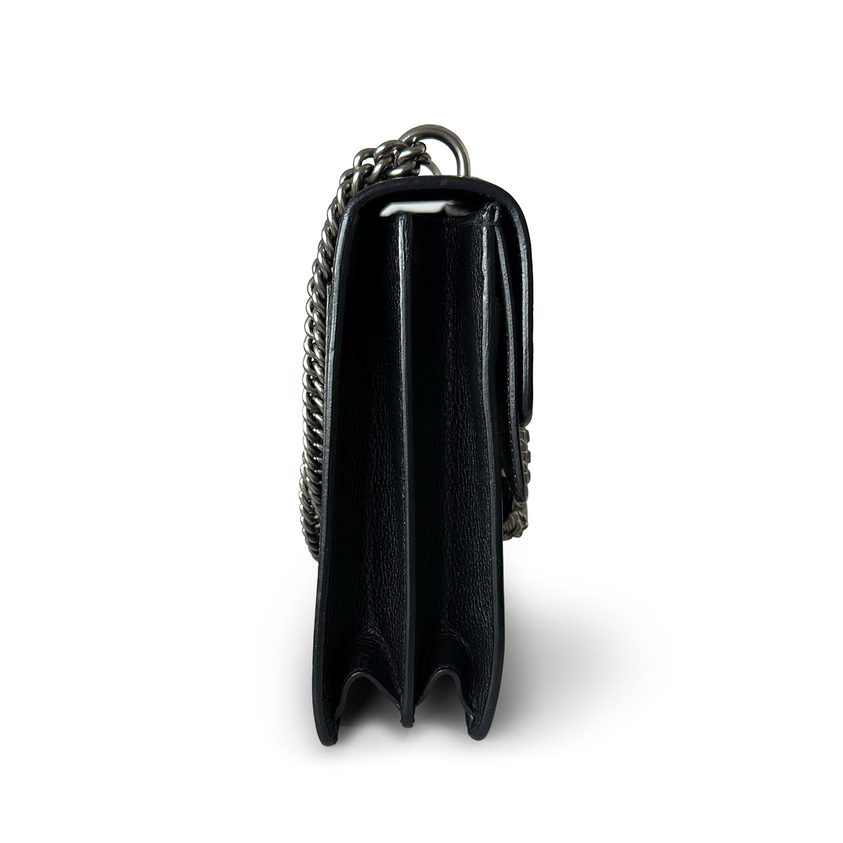 Gucci Black Leather Medium Dionysus Shoulder Bag