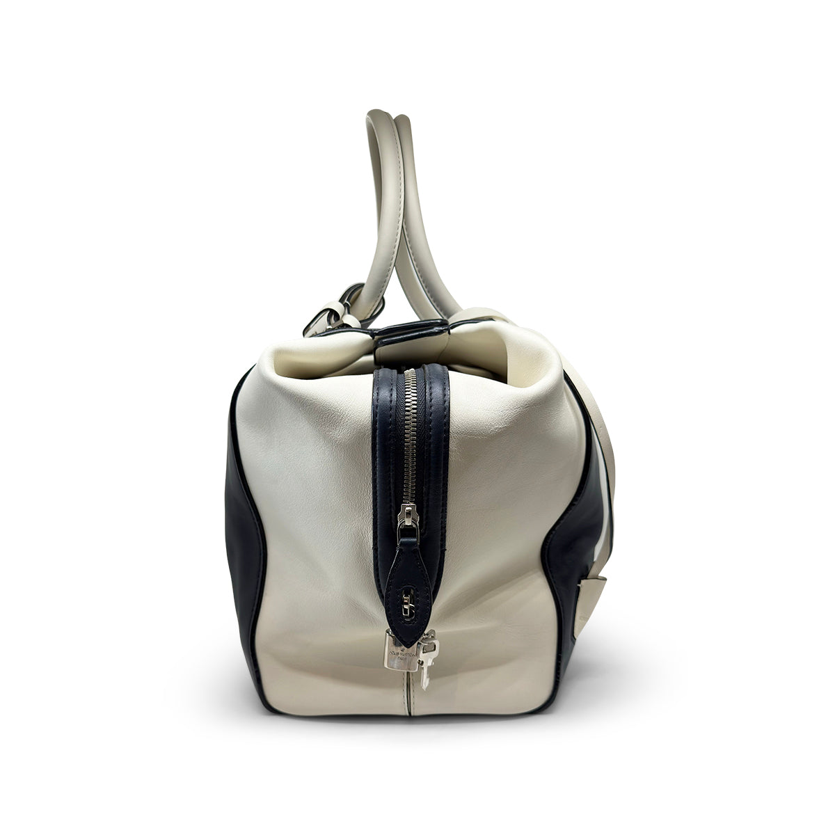 Louis Vuitton Limited Edition Speedy North-South Navy/White Leather (Spring 2012)