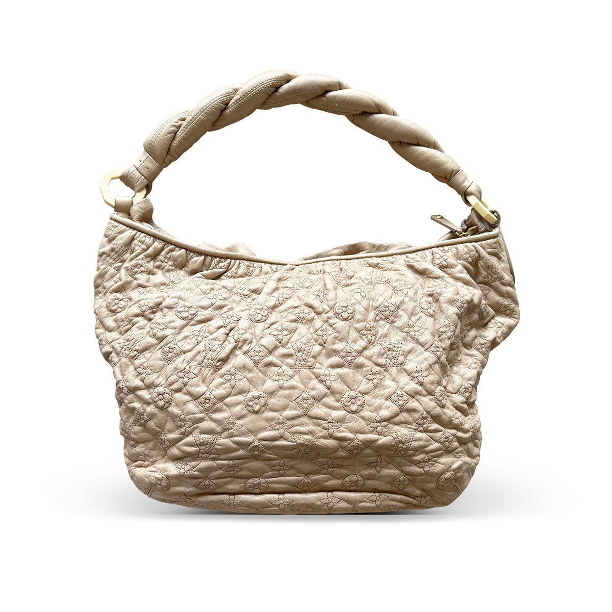 Louis Vuitton Limited Edition Ecru Monogram Leather Olympe Nimbus GM