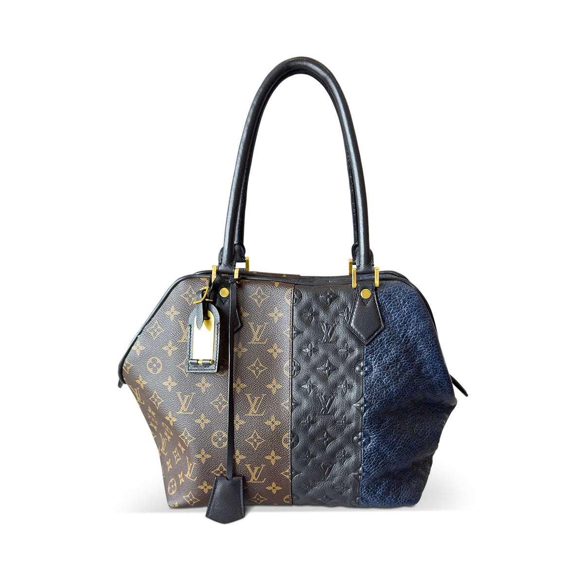 Louis Vuitton Limited Edition Marine Monogram Blocks Zipped Tote Bag