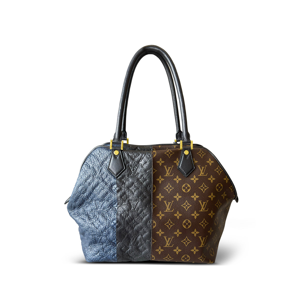 Louis Vuitton Limited Edition Marine Monogram Blocks Zipped Tote Bag