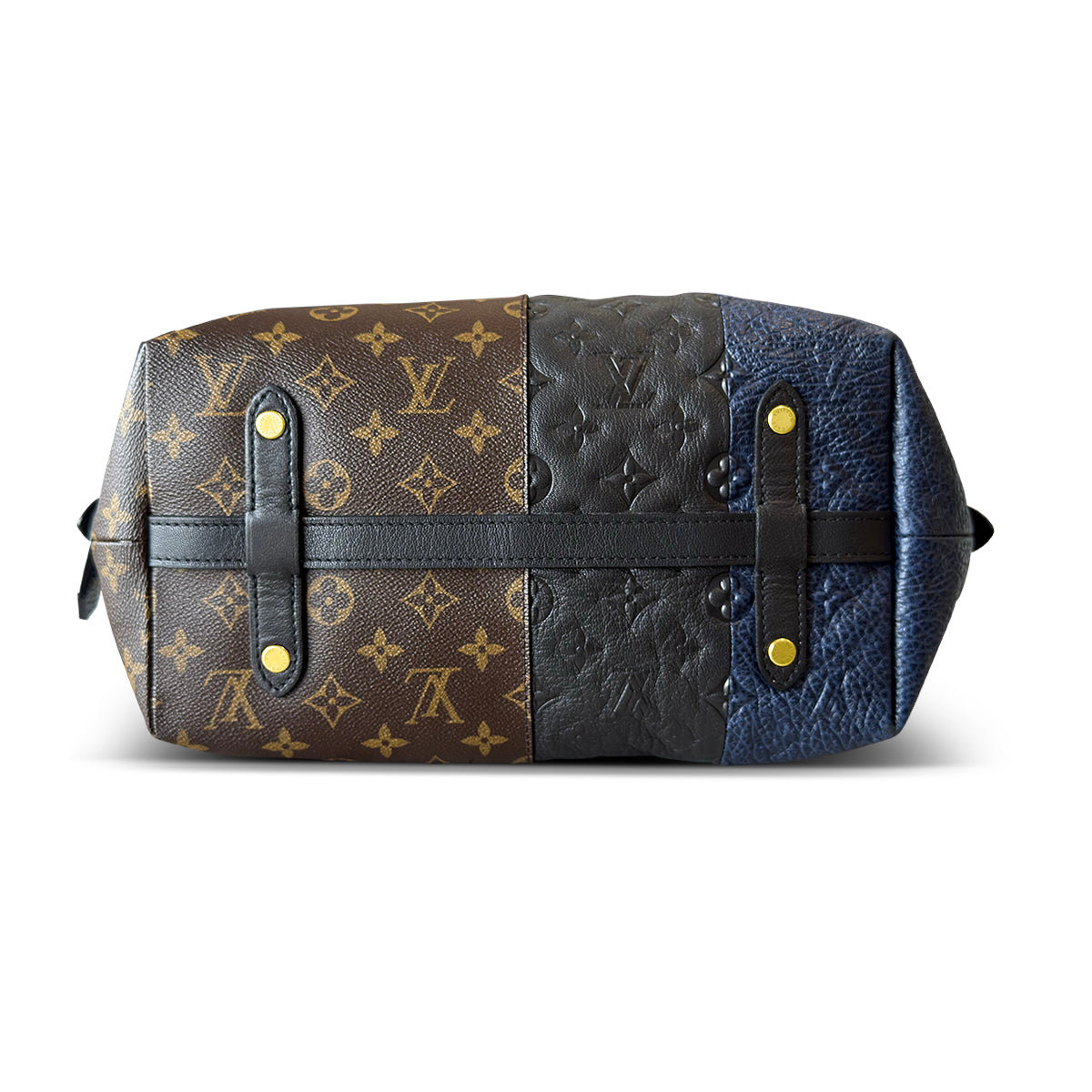 Louis Vuitton Limited Edition Marine Monogram Blocks Zipped Tote Bag