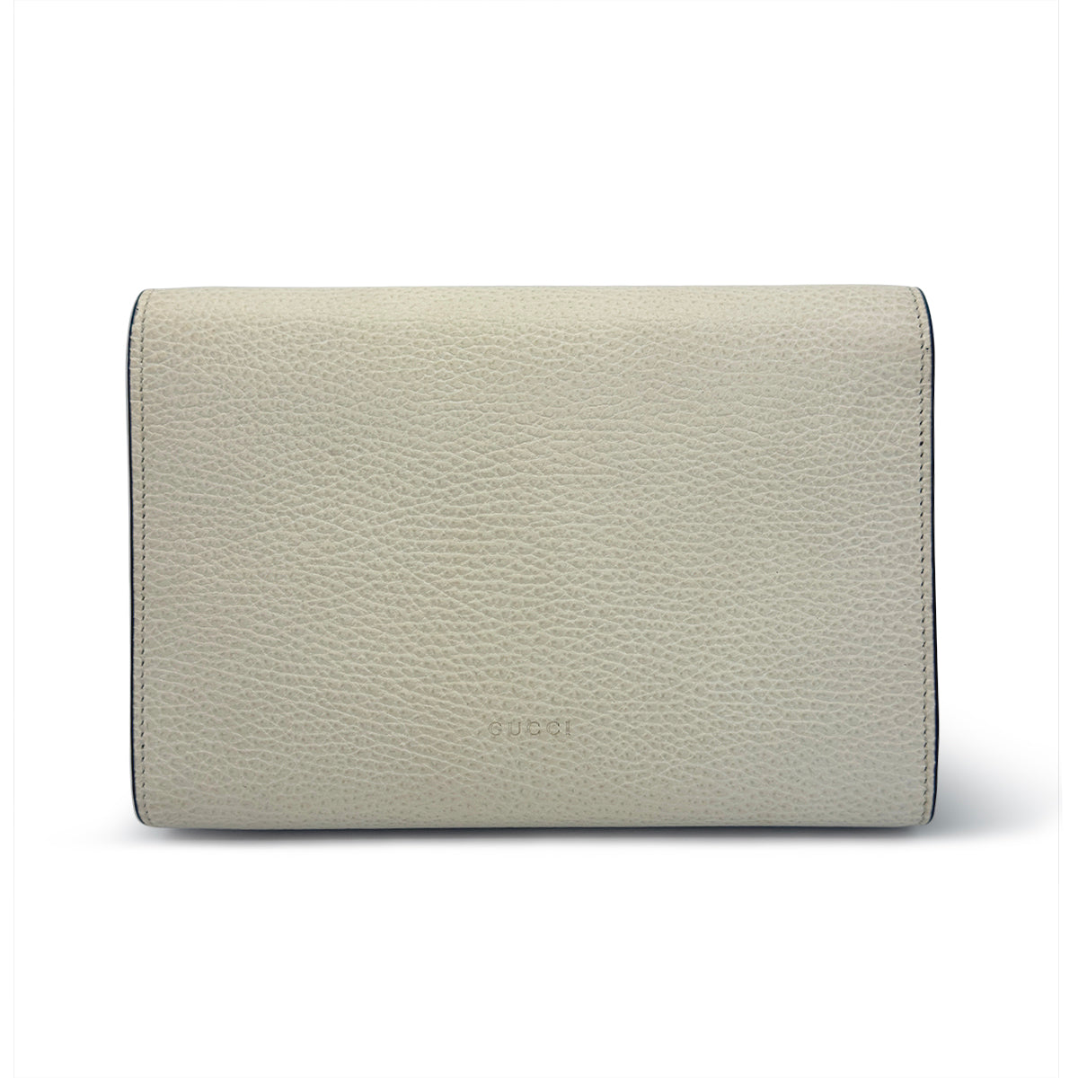Gucci Dionysus Wallet on Chain in white leather
