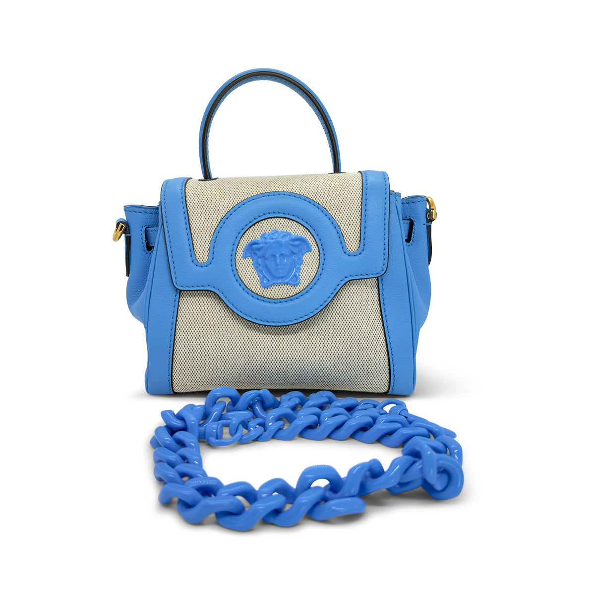 Versace La Medusa Small Top Handle Bag