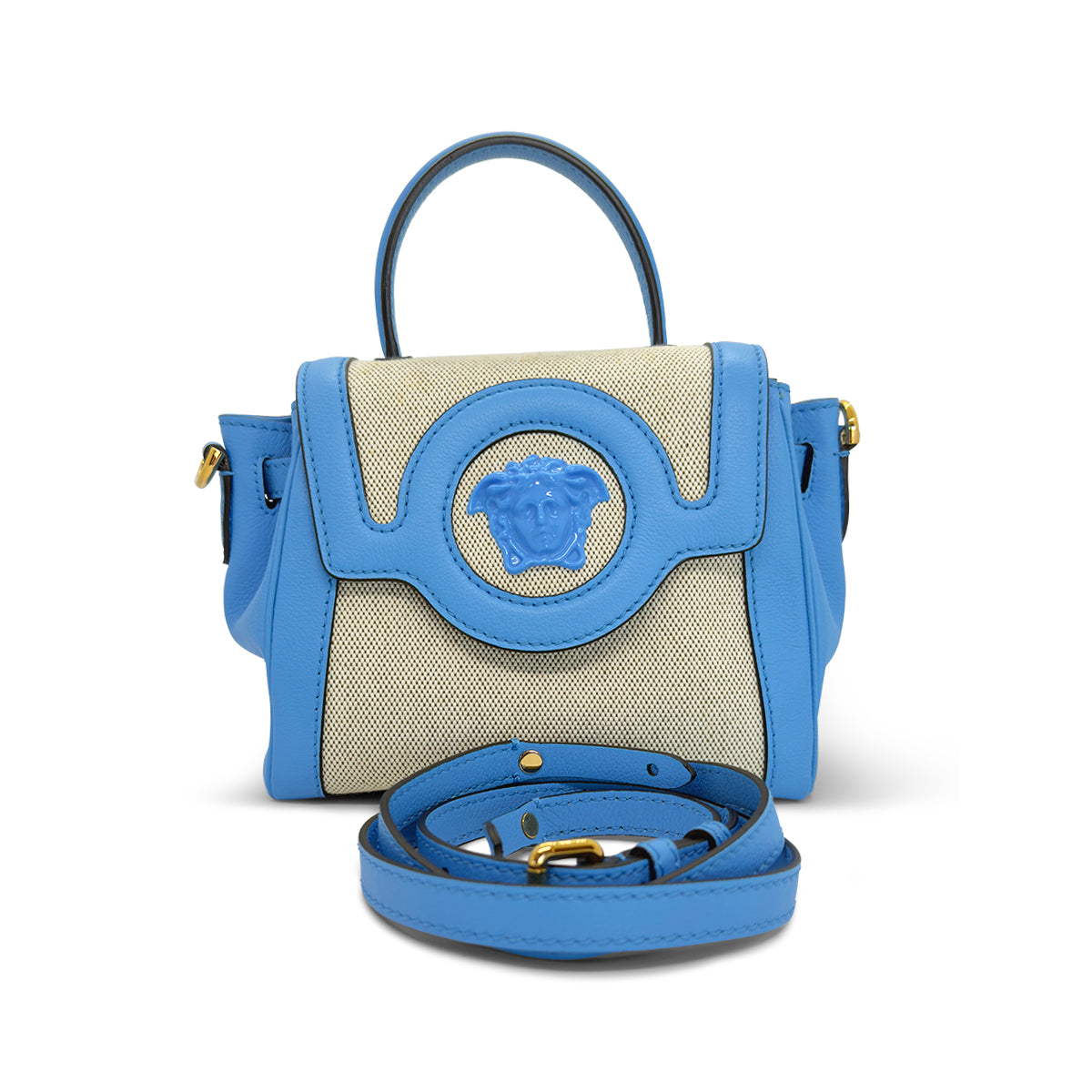 Versace La Medusa Small Top Handle Bag