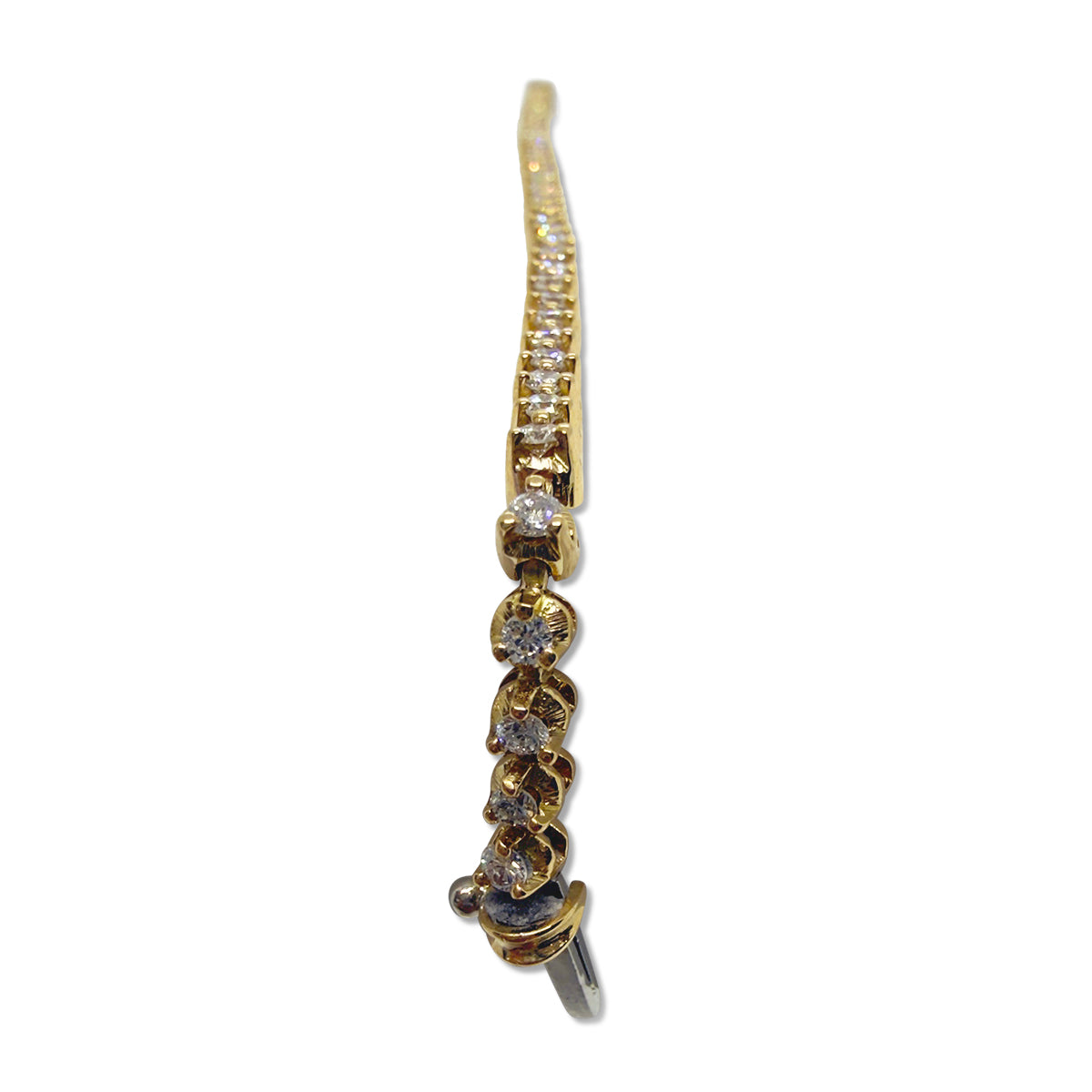 18K Yellow Gold 1.5ct G-H Diamond Tennis Bracelet, 9.26g