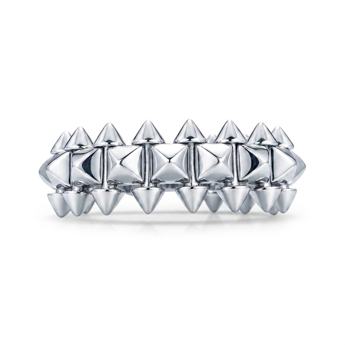 18k White Gold Cartier Clash De Cartier Ring Medium (Size 54)