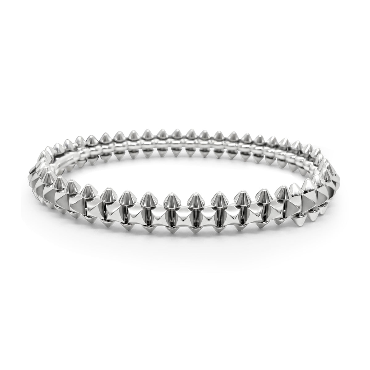 Cartier 18K White Gold Clash De Cartier Bracelet, Medium (16)
