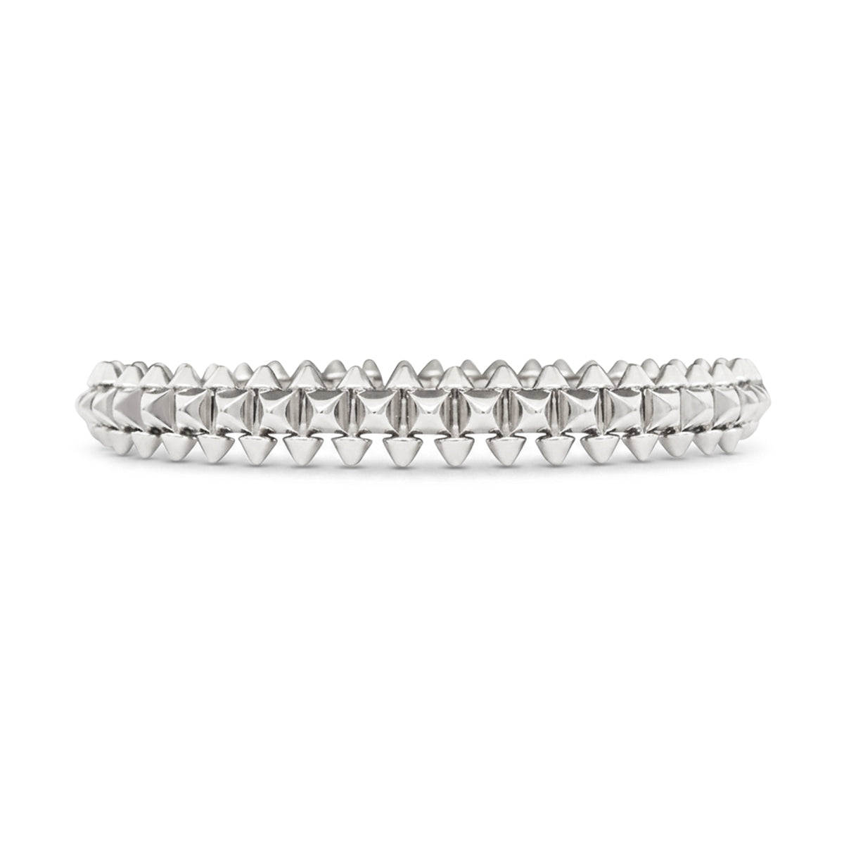 Cartier 18K White Gold Clash De Cartier Bracelet, Medium (16)