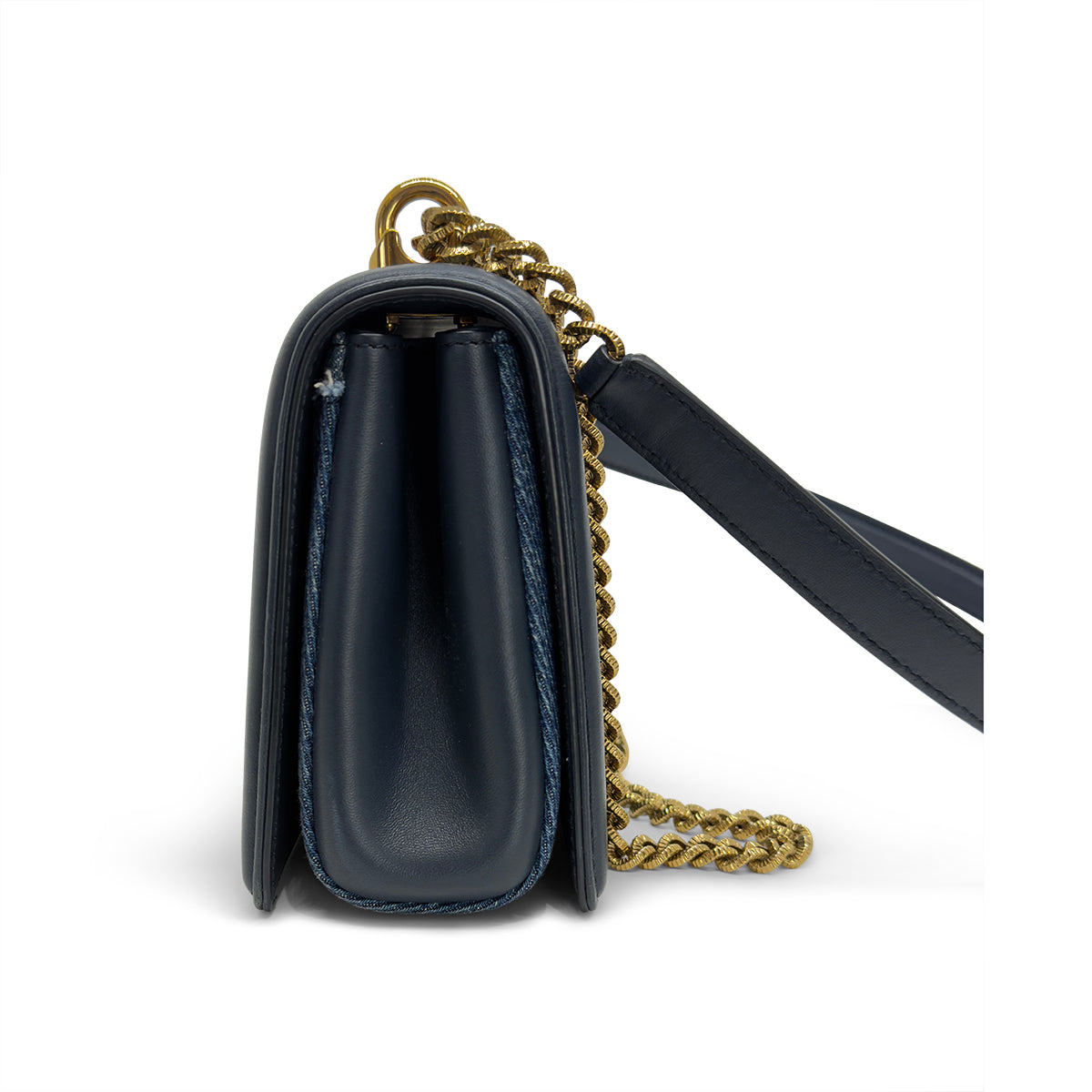 Dolce & Gabbana Devotion Medium Denim Shoulder Bag