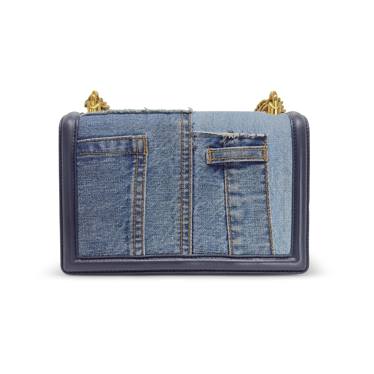 Dolce & Gabbana Devotion Medium Denim Shoulder Bag