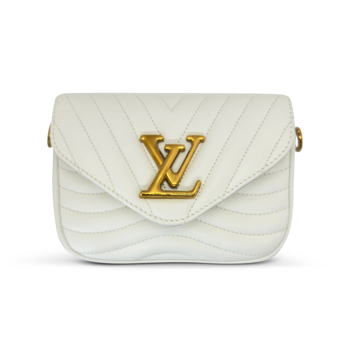 Louis Vuitton New Wave Multi-Pochette white quilted leather
