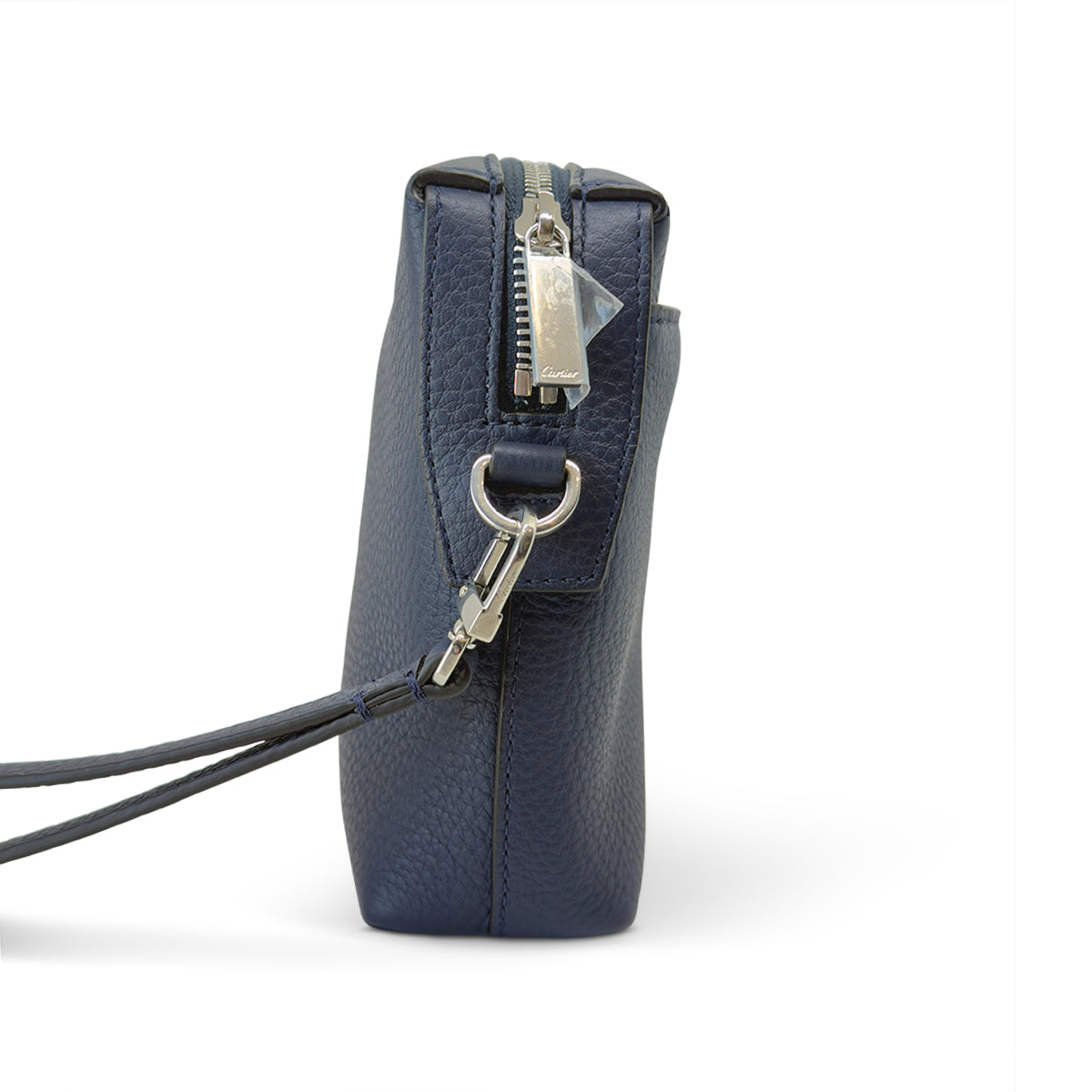 Cartier Must de Cartier Leather Toiletry Pouch / Cosmetic Case – Blue