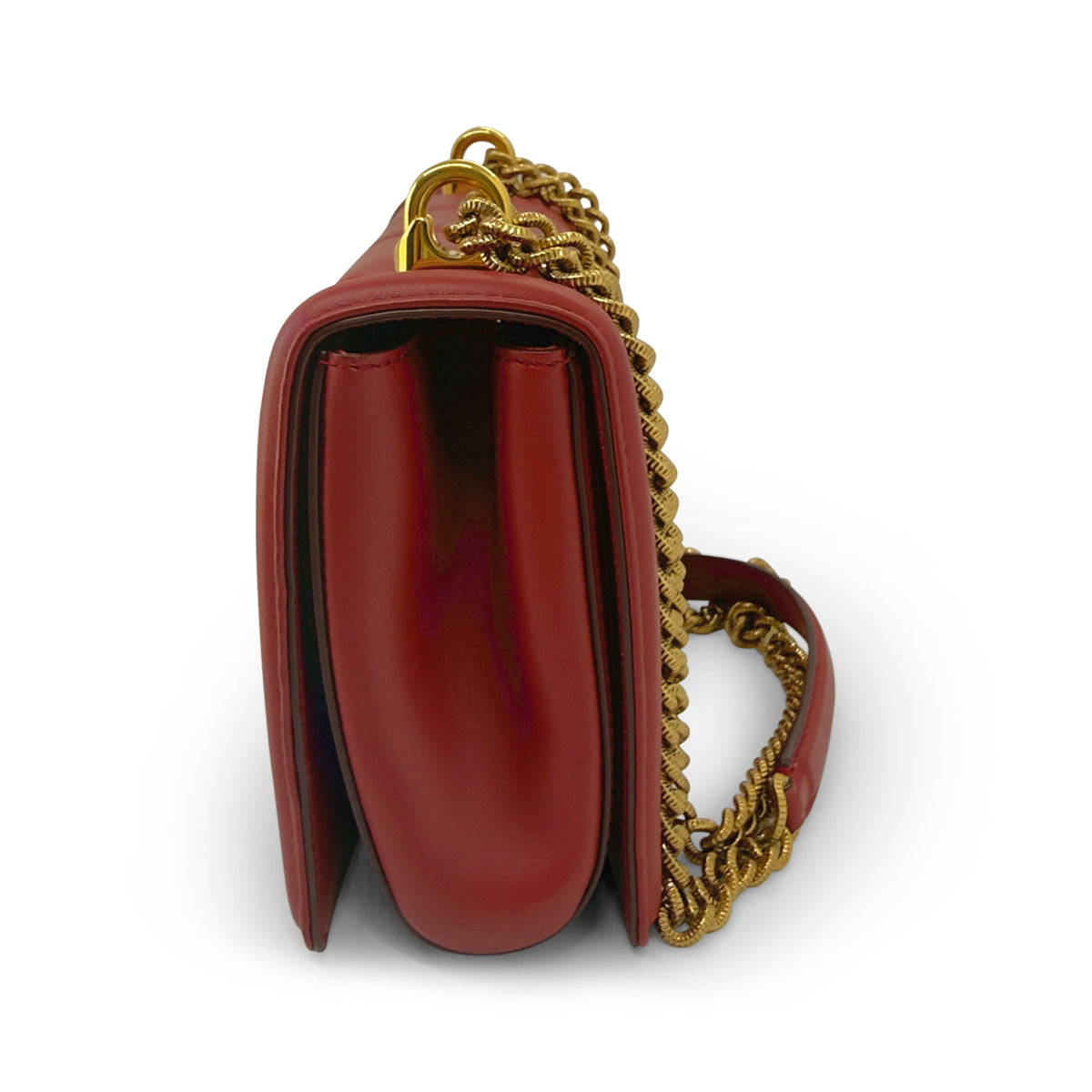 Dolce & Gabbana Medium Devotion shoulder bag red quilted nappa leather
