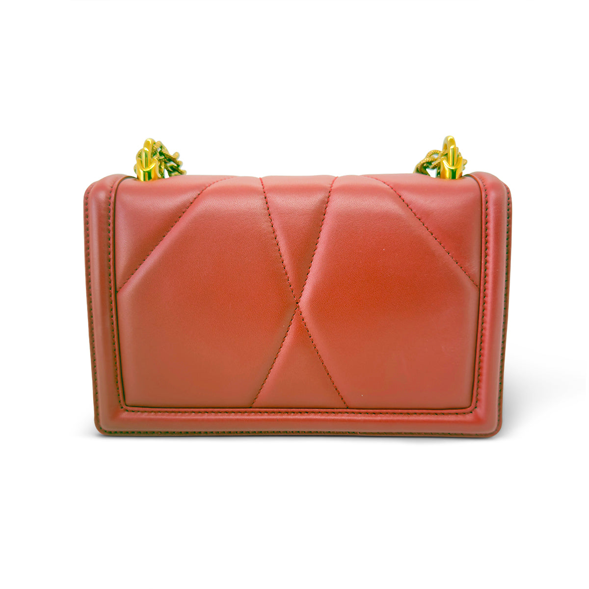 Dolce & Gabbana Medium Devotion shoulder bag red quilted nappa leather