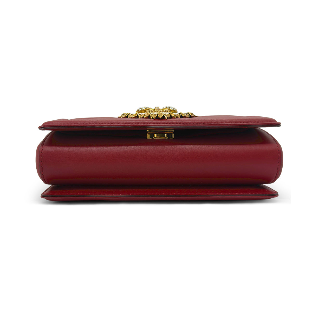 Dolce & Gabbana Medium Devotion shoulder bag red quilted nappa leather