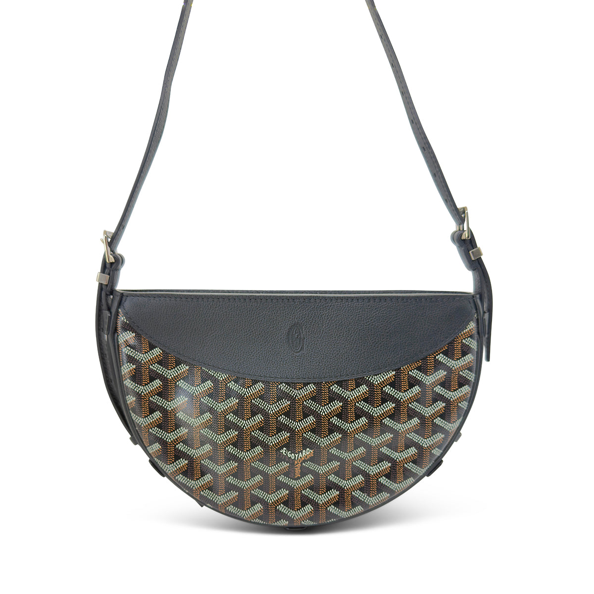 Goyard Hirondelle in black Goyardine canvas and leather
