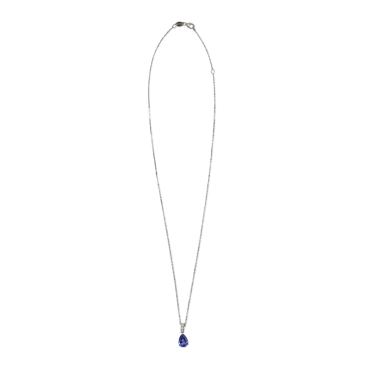 Browns Tanzanite and Diamond Pendant Necklace