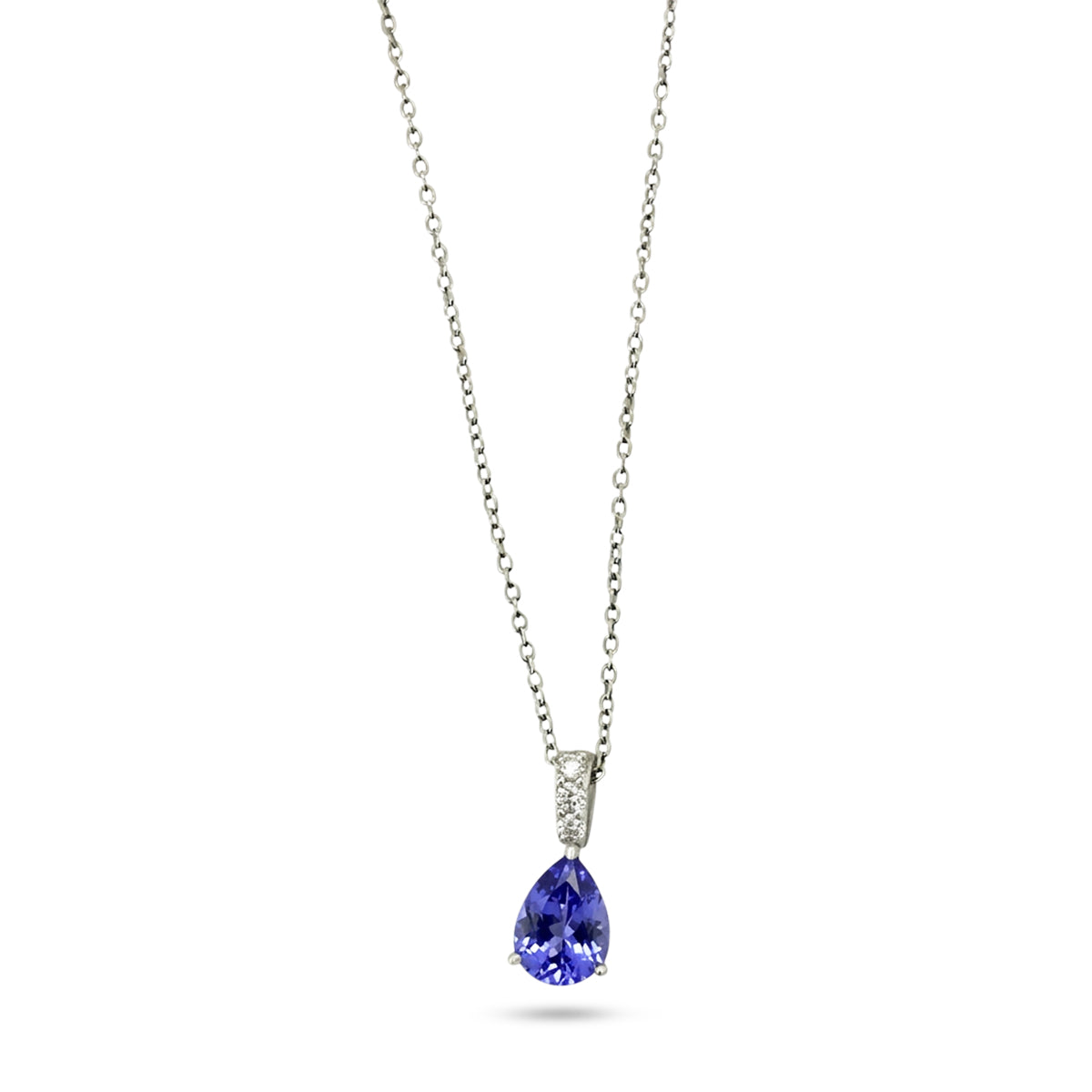 Browns Tanzanite and Diamond Pendant Necklace