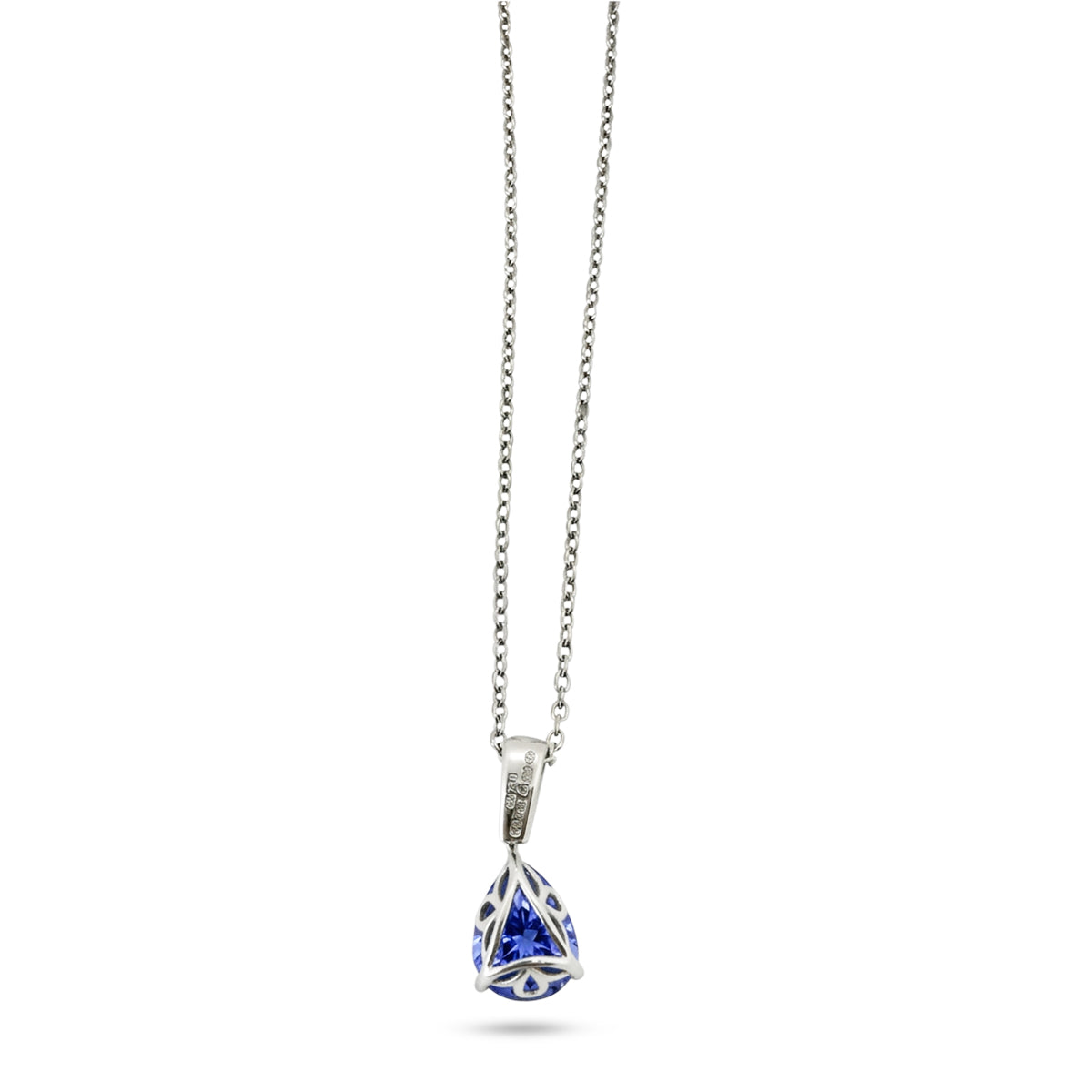 Browns Tanzanite and Diamond Pendant Necklace