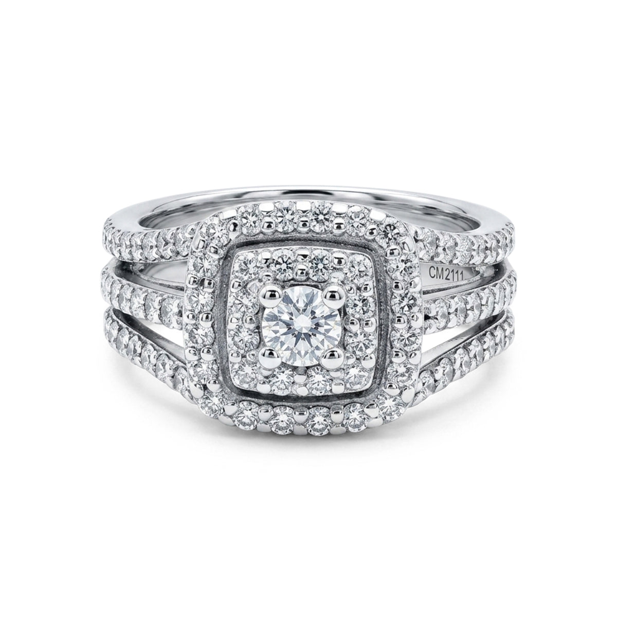 Browns Double Halo Diamond Ring