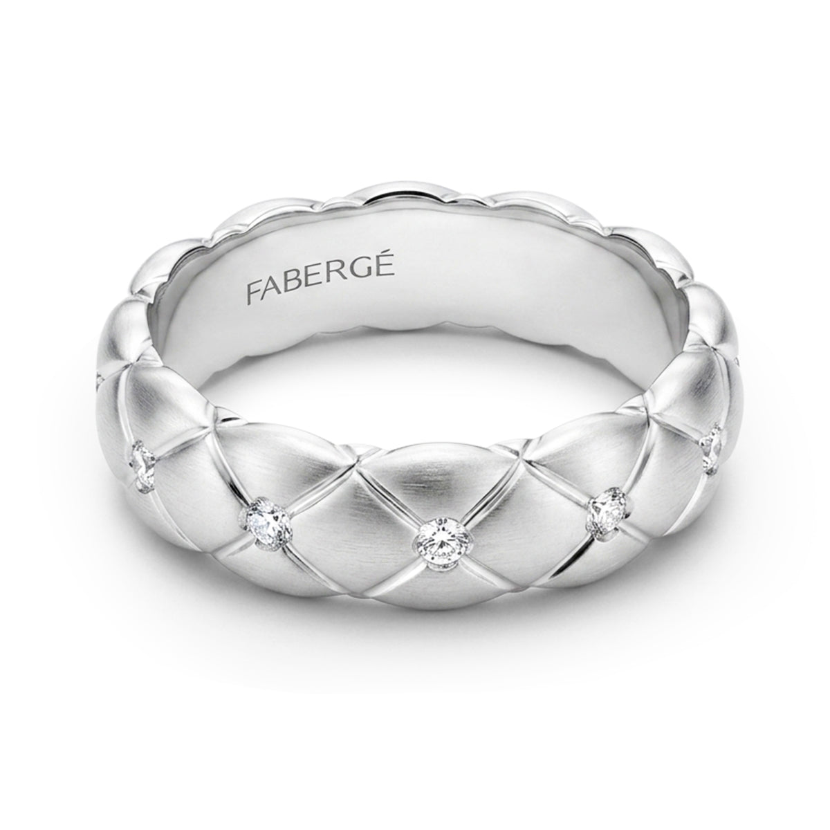 Fabergé Treillage 18 ct White Gold Size M