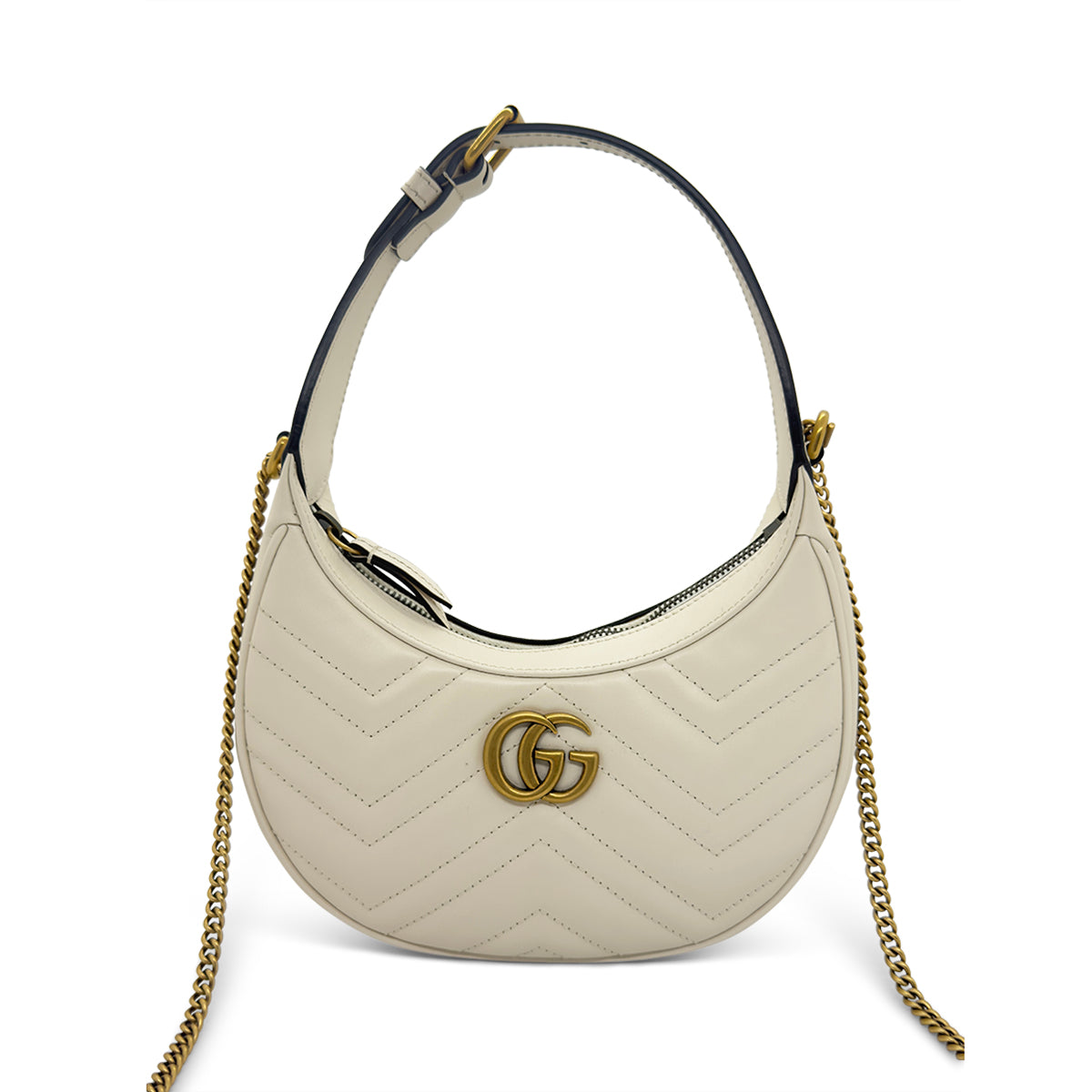 Gucci GG Marmont Half-Moon Shoulder Bag