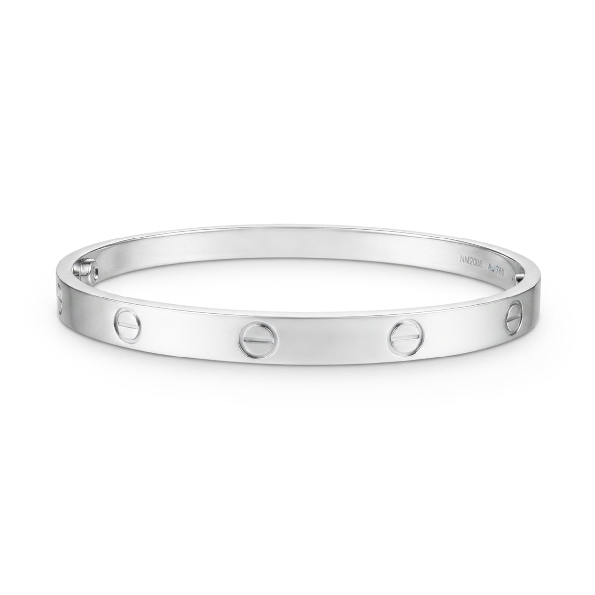 Cartier LOVE Bracelet 18 kt White Gold Size 20