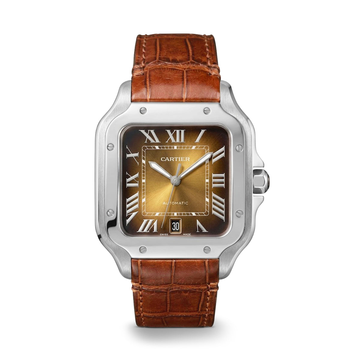 Cartier Santos de Cartier 2024 (WSSA0064) Gradient brown dial