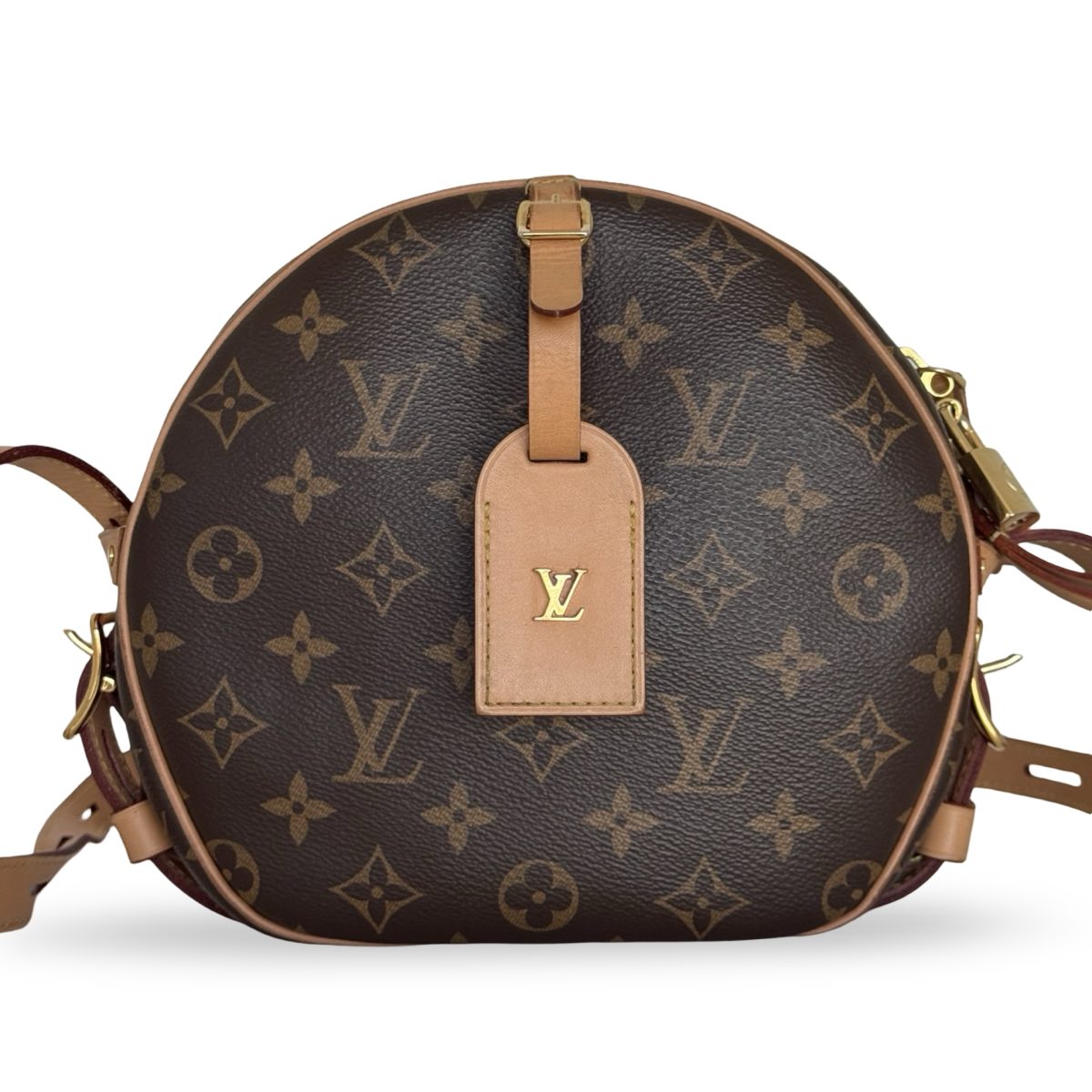 Louis Vuitton Boite Chapeau MM Brown Coated Canvas Crossbody