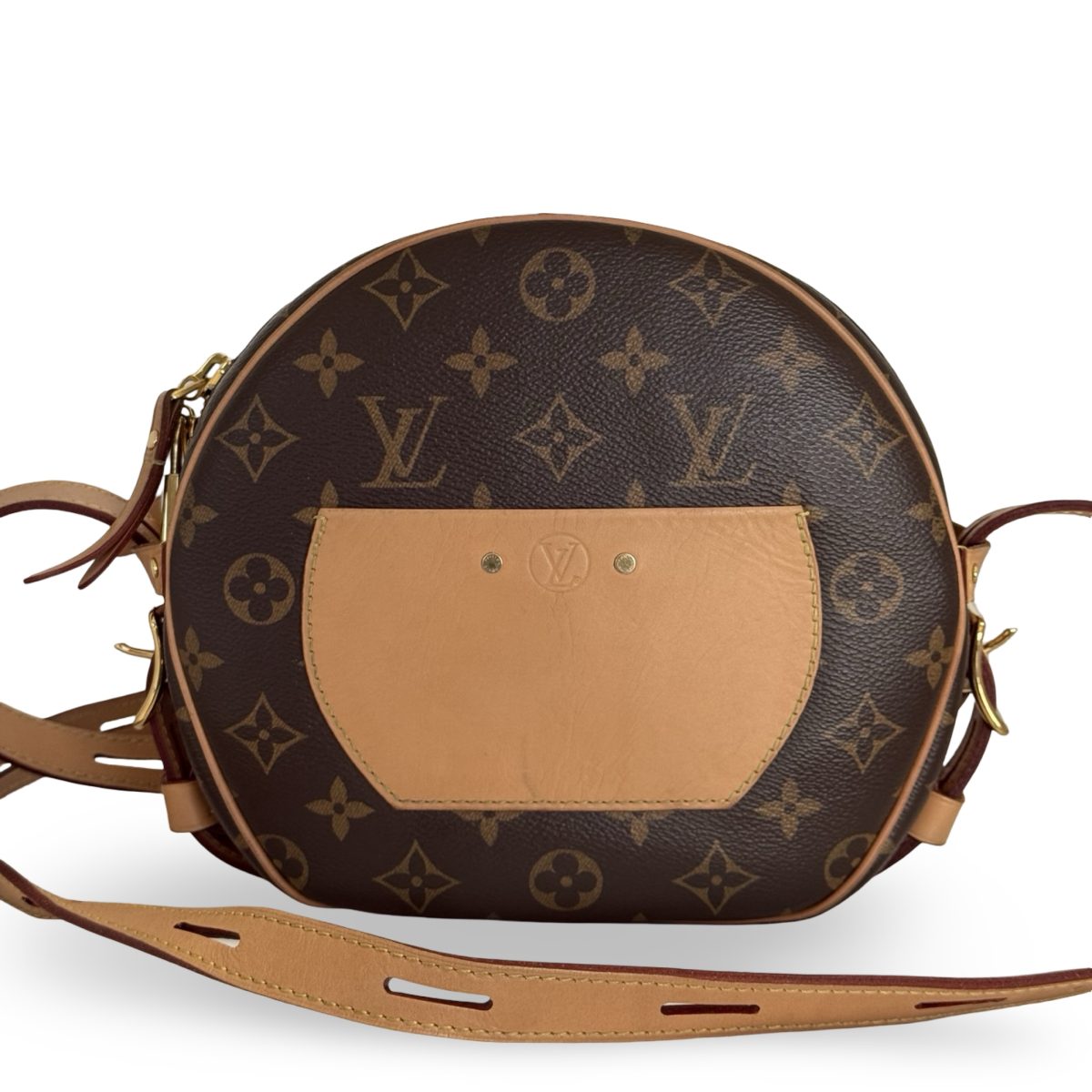 Louis Vuitton Boite Chapeau MM Brown Coated Canvas Crossbody