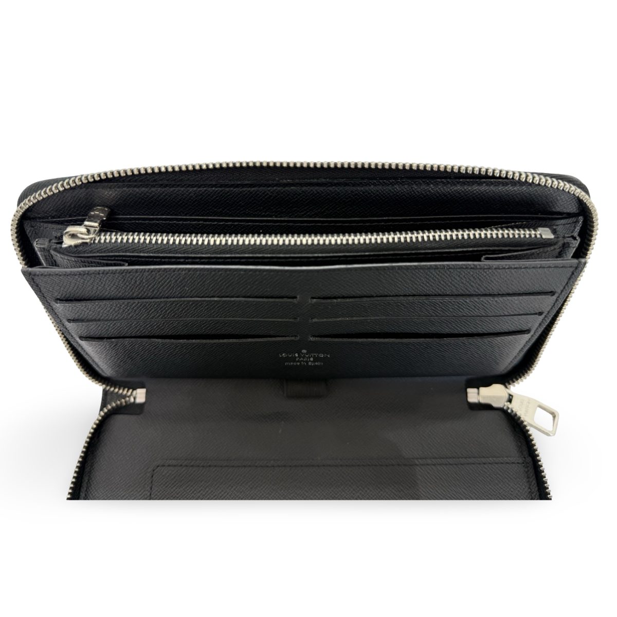 Gucci Black/Grey GG Supreme Canvas & Leather Wristlet Pouch