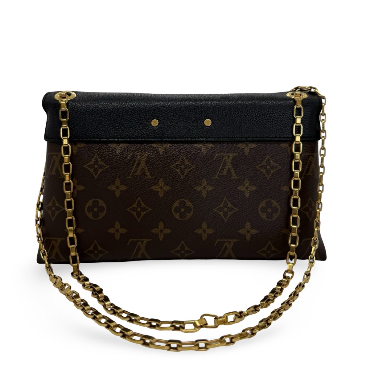 Louis Vuitton Black Monogram Canvas Pallas Chain Bag
