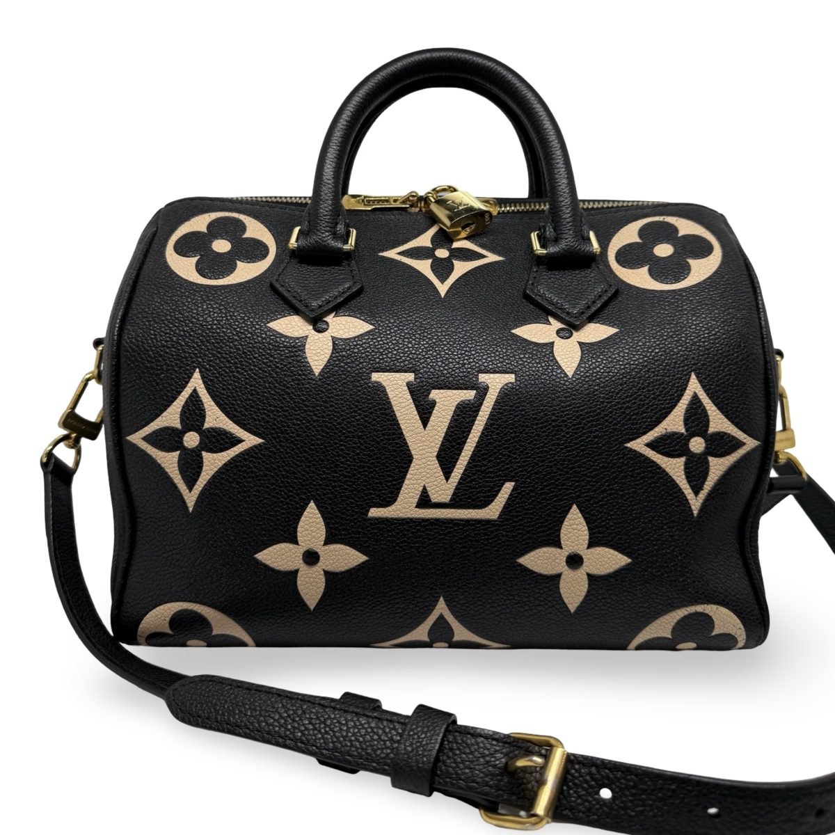 Louis Vuitton Speedy 25 Bandouliere Bicolour Monogram Empreinte Shoulder Bag