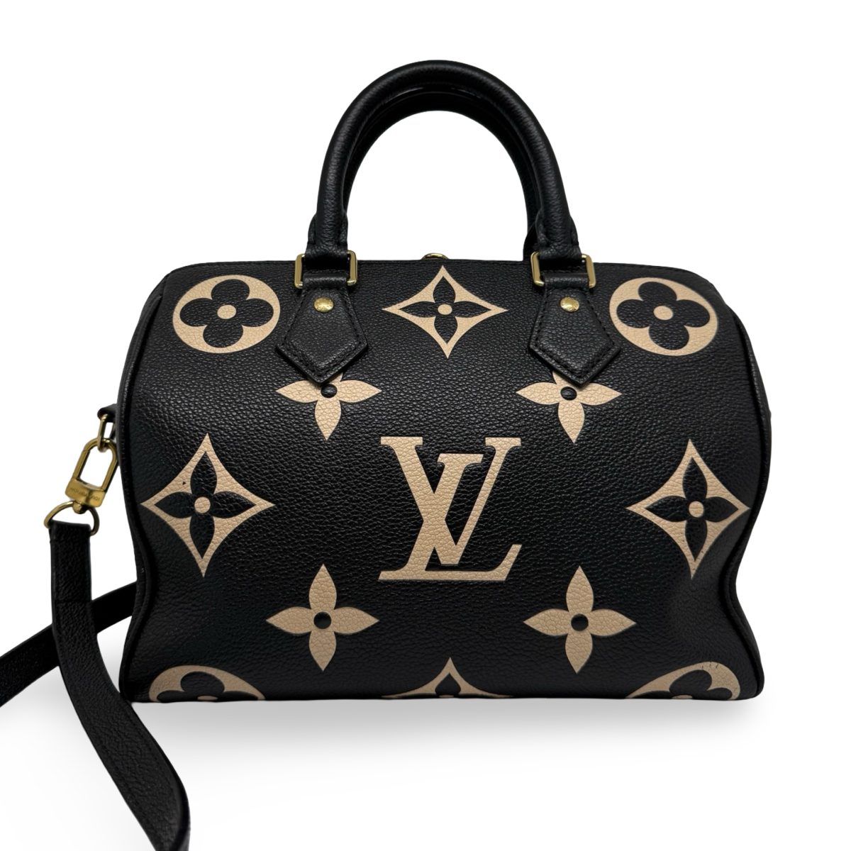 Louis Vuitton Speedy 25 Bandouliere Bicolour Monogram Empreinte Shoulder Bag