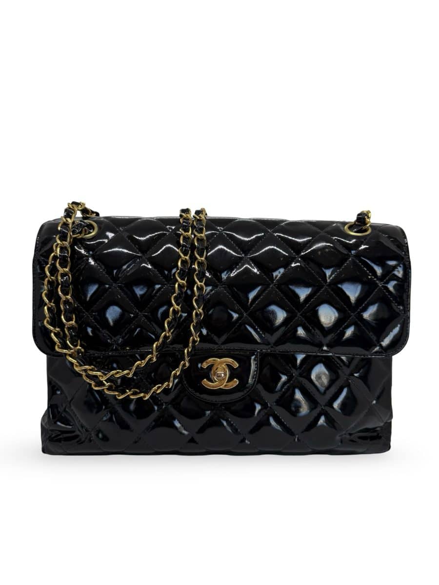 Vintage Chanel Classic Jumbo Double Flap In Quilted Leather