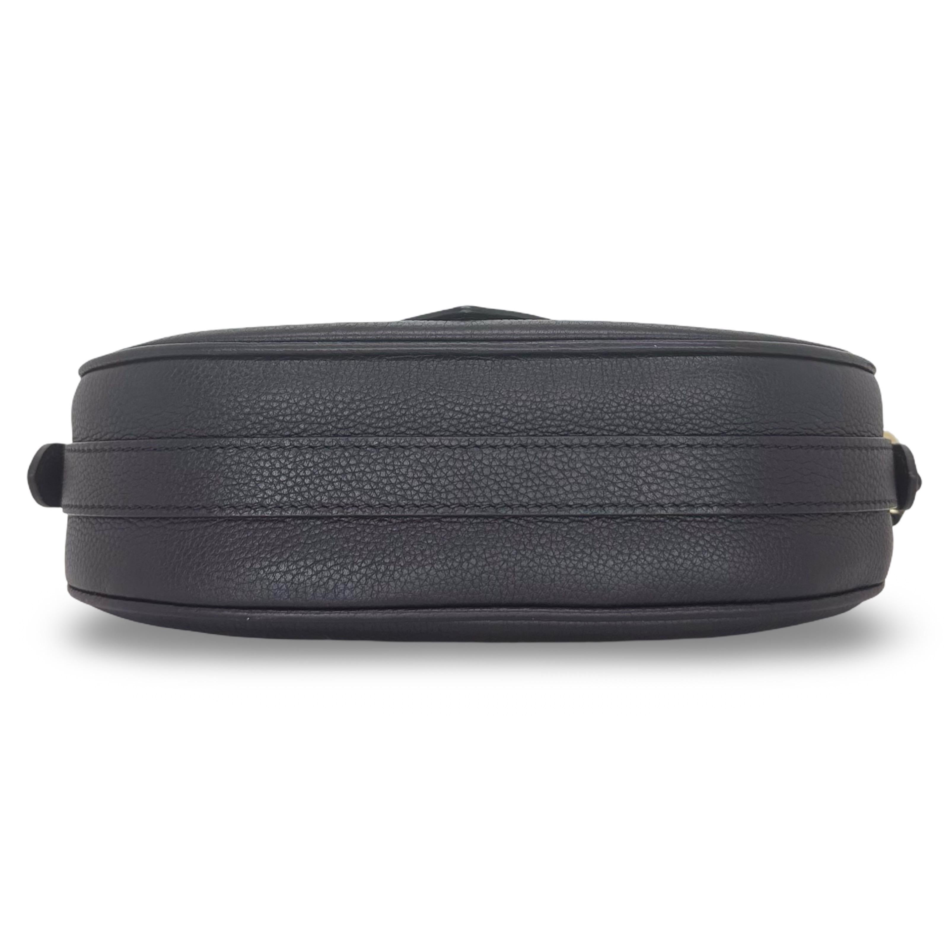 Louis Vuitton Soft Black Calfskin Pont 9 PM