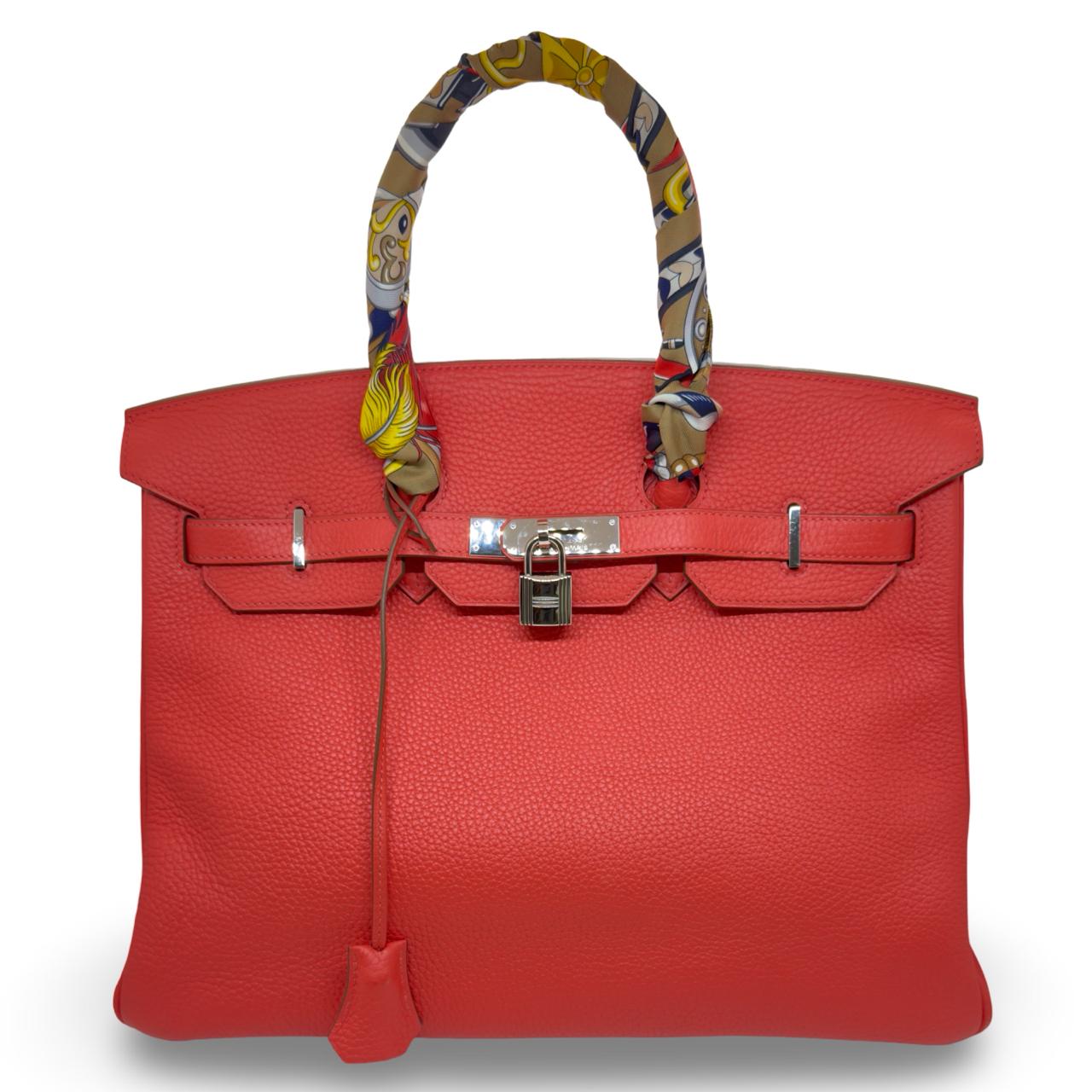 Hermès Birkin 35 Rose Jaipur Clemence with Palladium Hardware