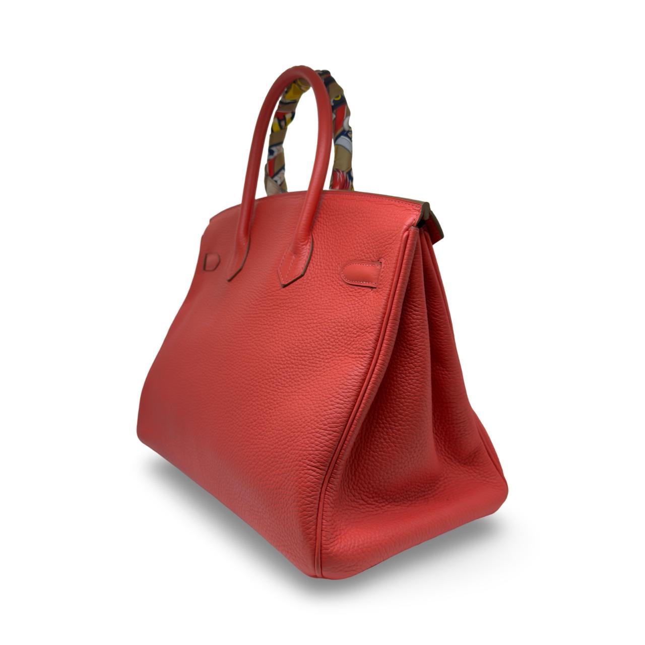 Hermès Birkin 35 Rose Jaipur Clemence with Palladium Hardware