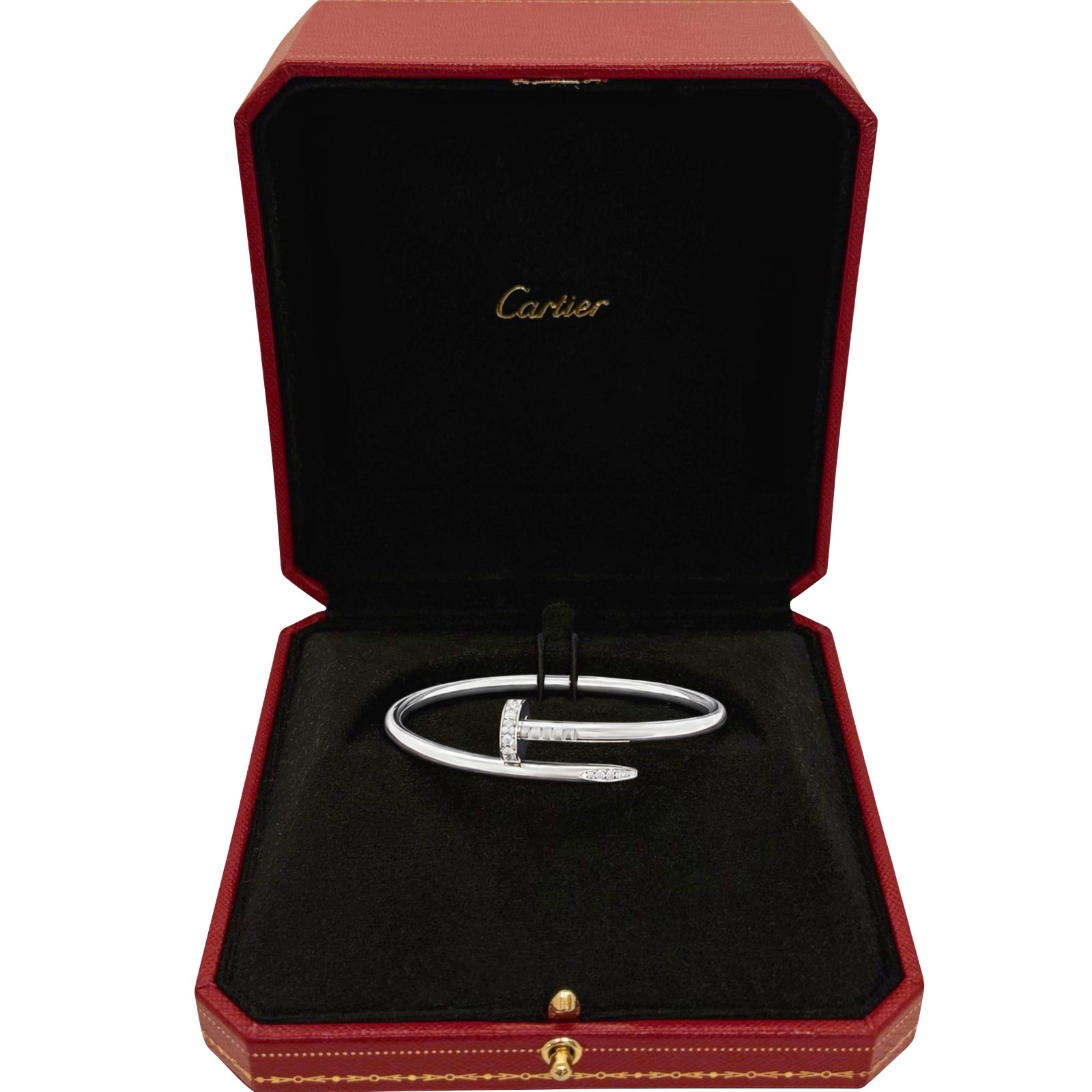Cartier 18K white gold & Diamonds Juste Un Clou bracelet size 17