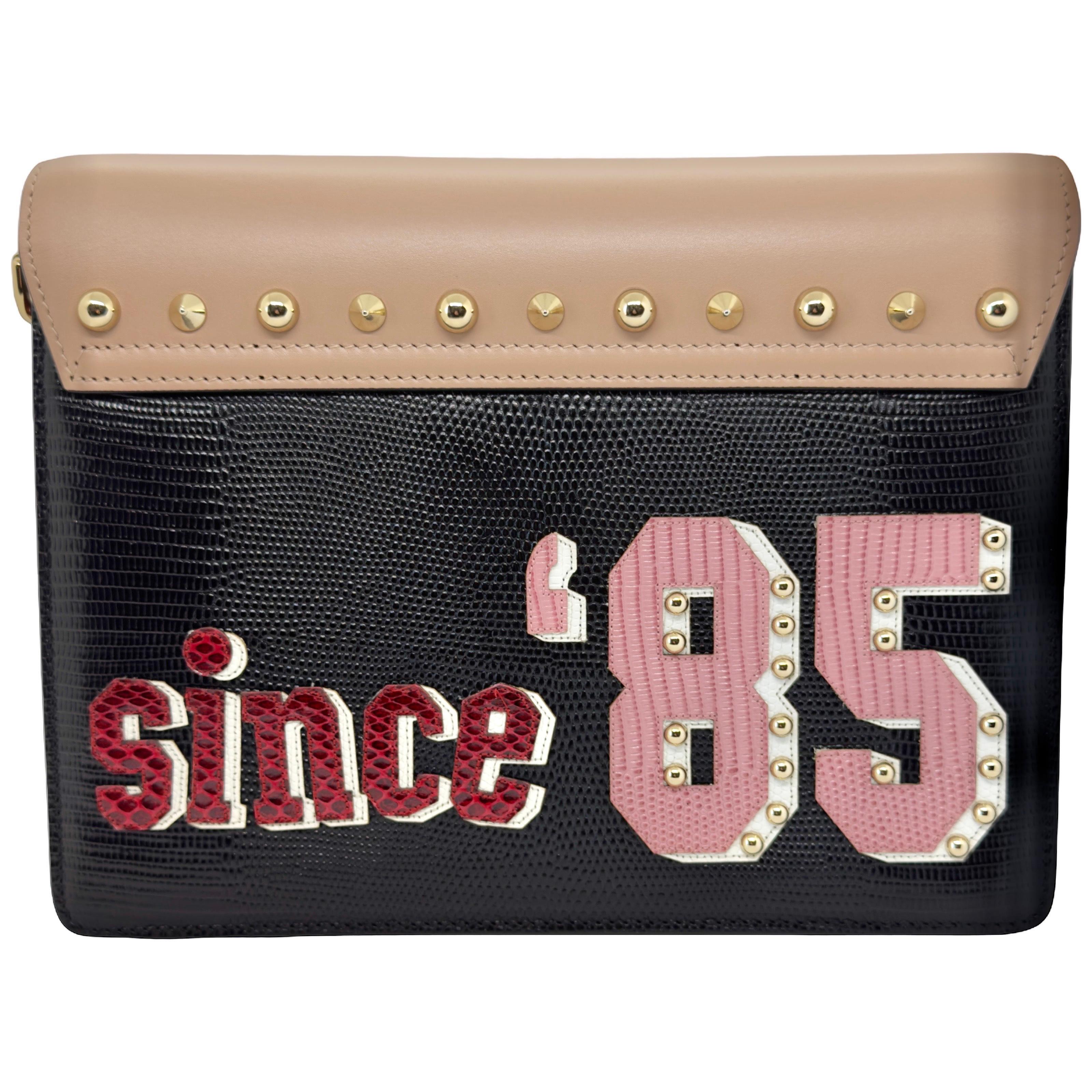 Dolce & Gabbana Multicolor Python Amore Lucia Shoulder Bag