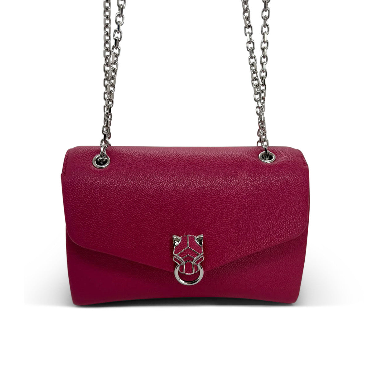 Cartier Panthère de Cartier Chain Bag in Burgundy