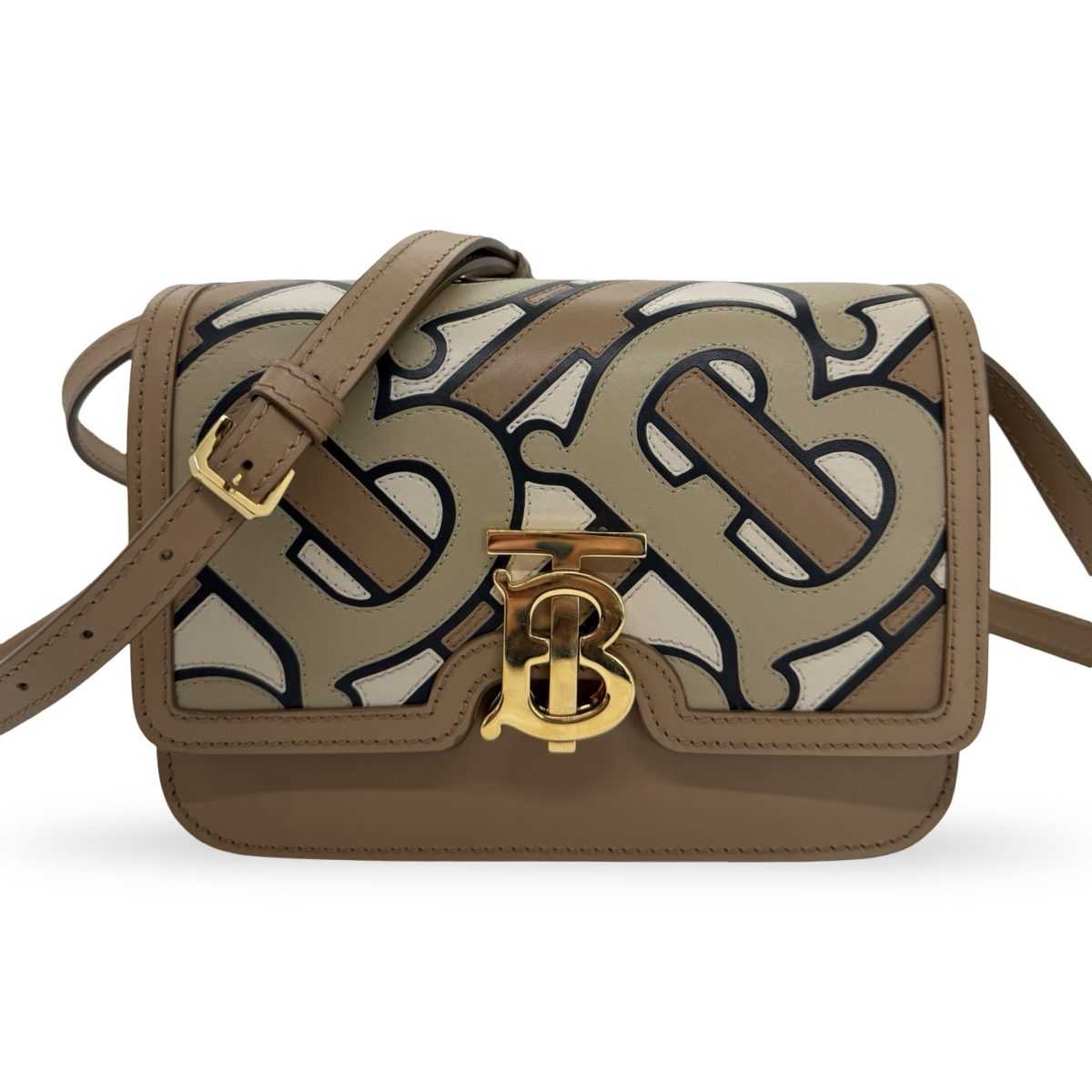 Burberry TB Monogram Leather Small flap bag