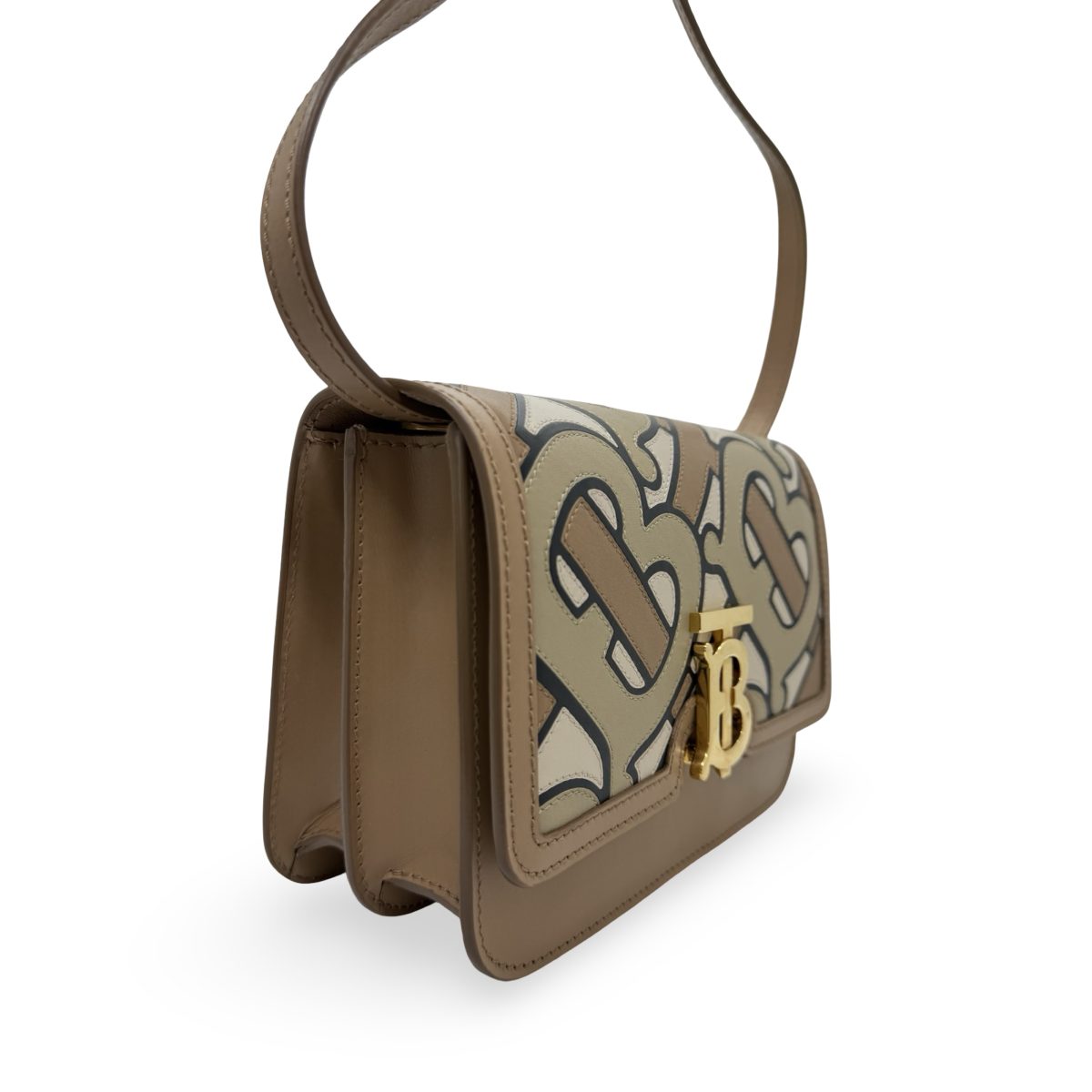 Burberry TB Monogram Leather Small flap bag