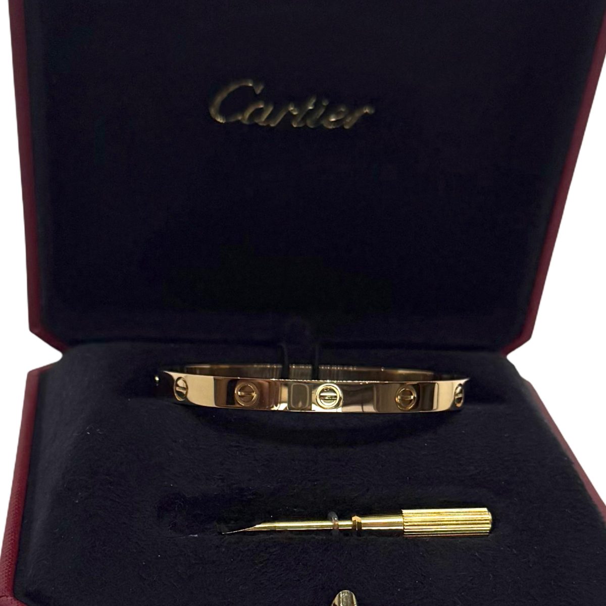 Cartier 18k Yellow Gold Love bracelet size 18
