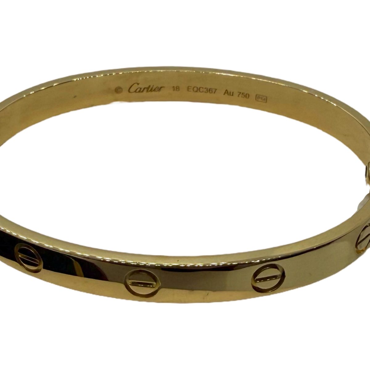 Cartier 18k Yellow Gold Love bracelet size 18