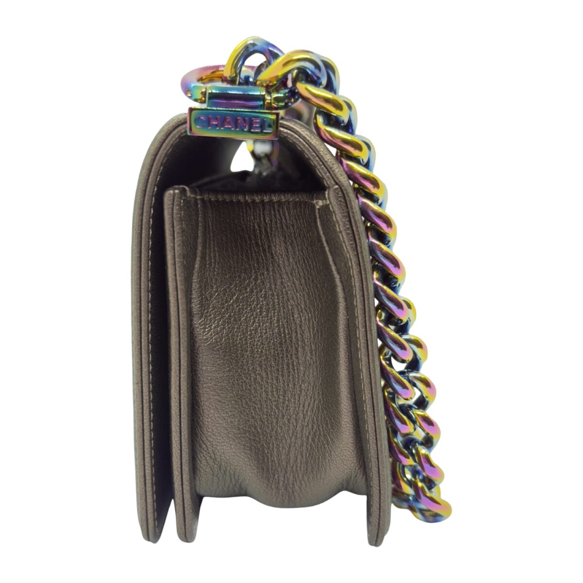 Chanel Leather Iridescent Small Boy Bag