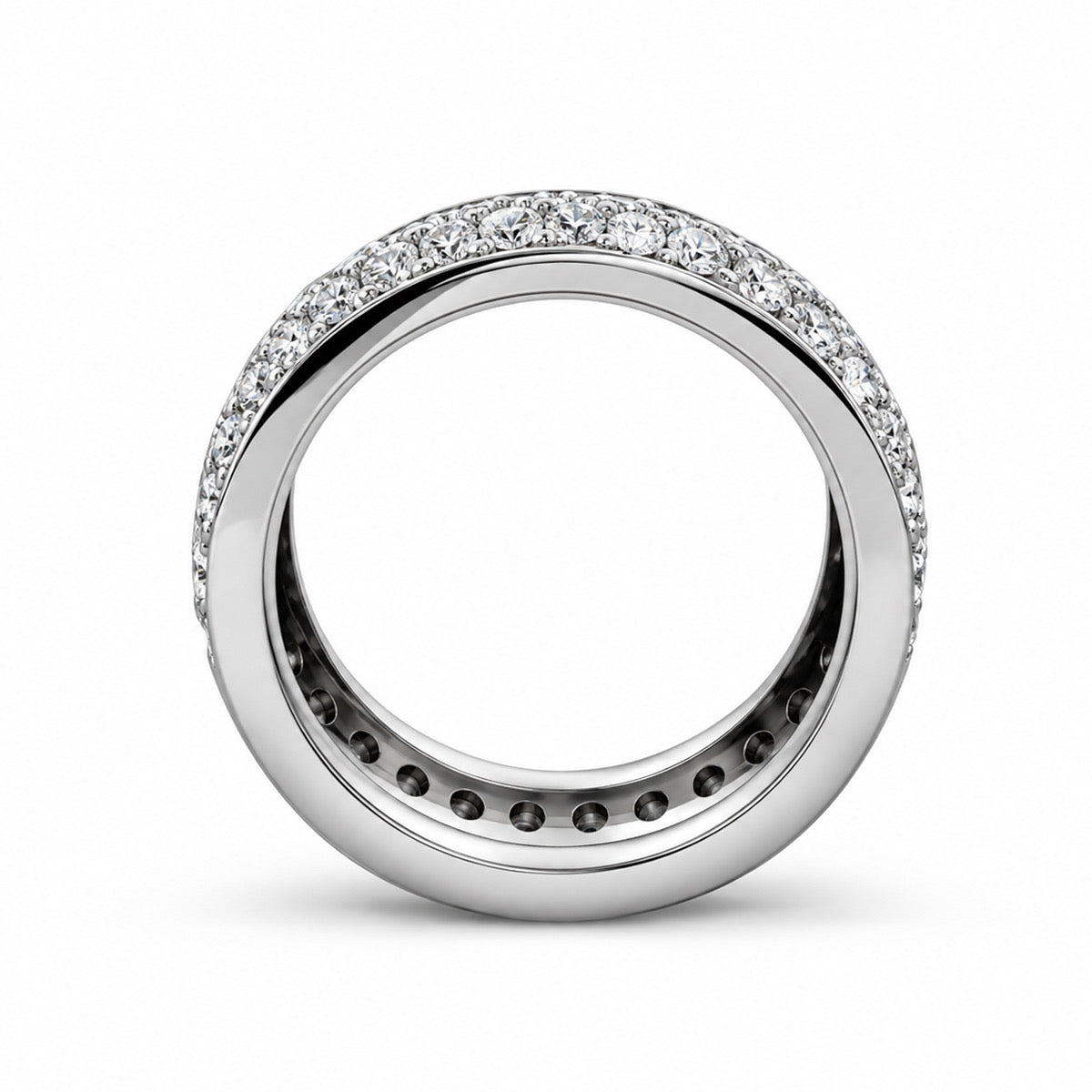 18K White Gold Natural Origin Diamond Ring, view 2 of 3